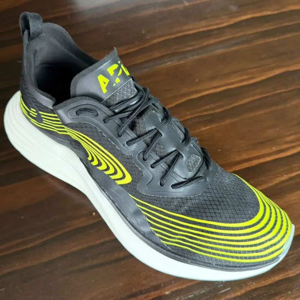 APL Men's Streamline Running Shoes Black Energy White Athletic Men's Size 11